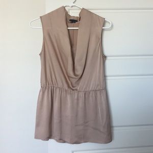THEORY Cowlneck Silk Too XS